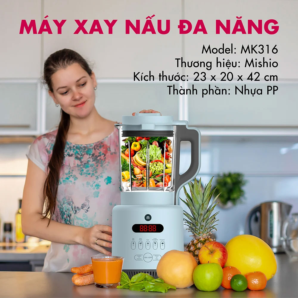 máy xay nấu đa năng Mishio MK316